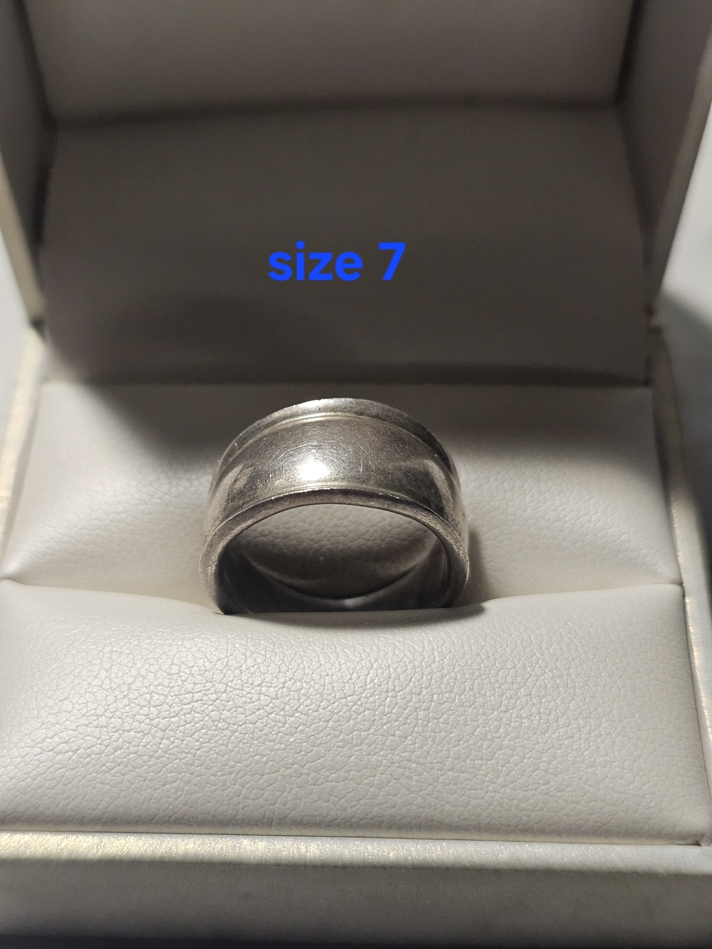 Sterling Sipver 925 Wide Band Ring - Size 7